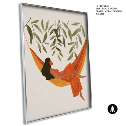 Artwork in Metal Earling Silver Frame