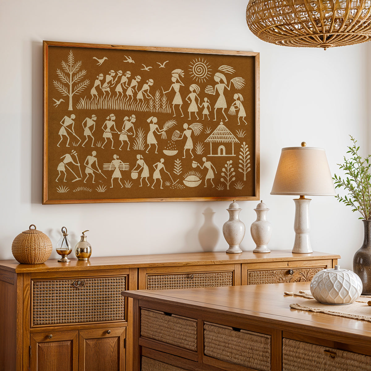 Heritage Indian Painting in a Lifestyle Setting