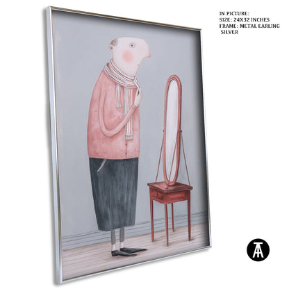 Artwork in Metal Earling Silver Frame