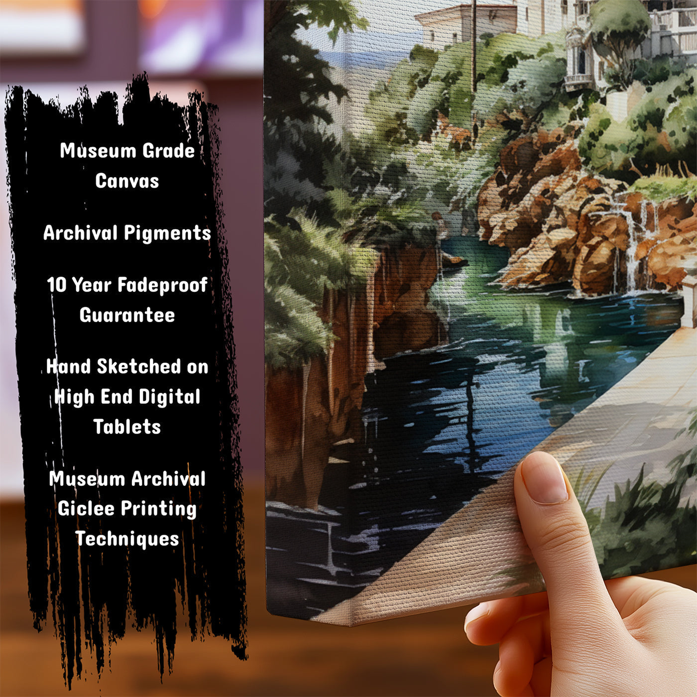 Information about California Canvas Art Print