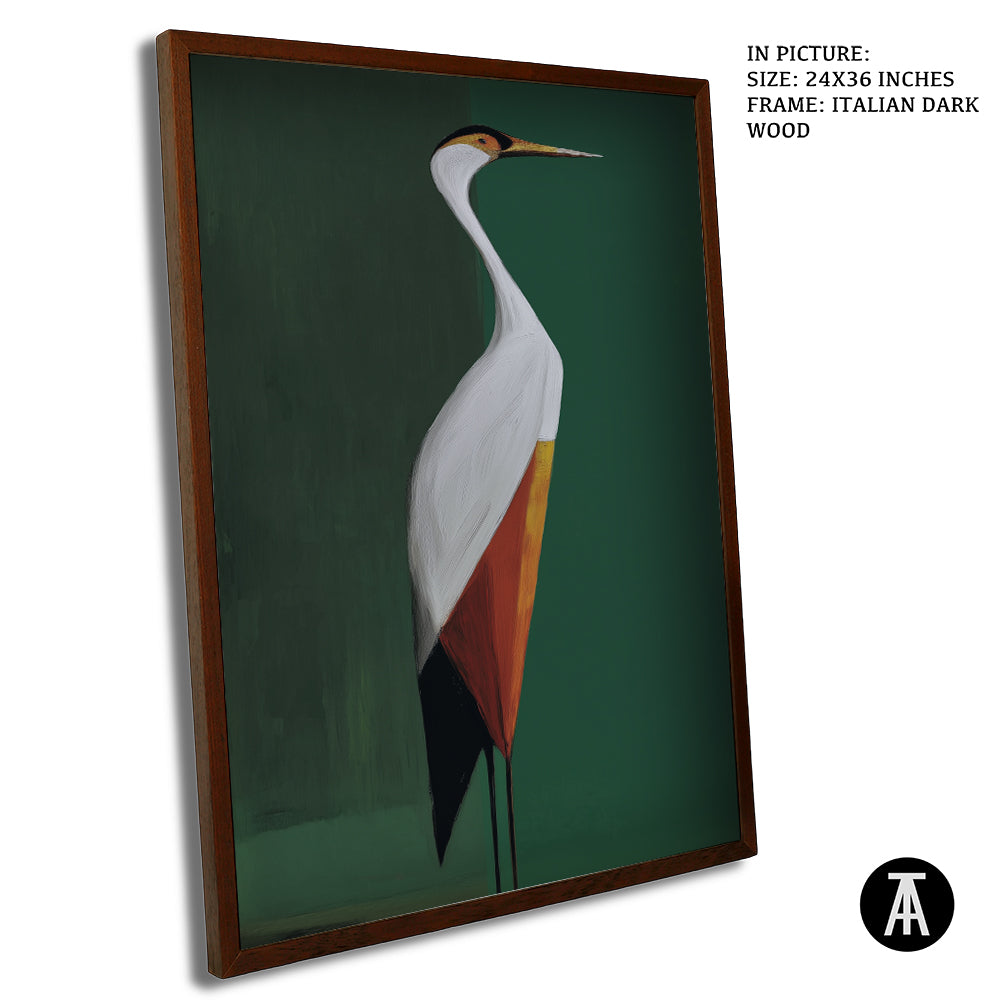 Artwork in Dark Wood Frame