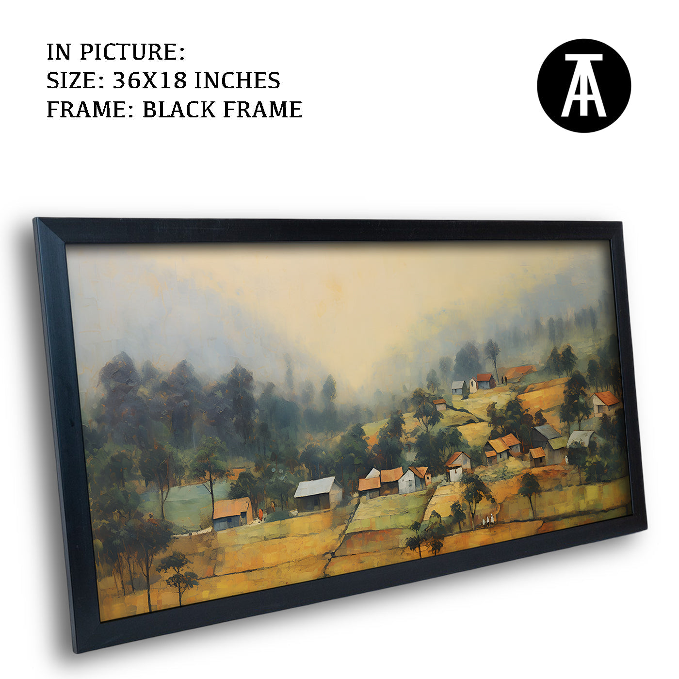 Artwork in Metal Earling Silver Frame