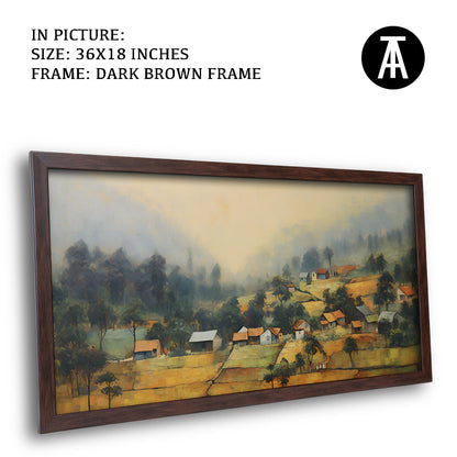 Artwork in Metal Champagne Gold Frame
