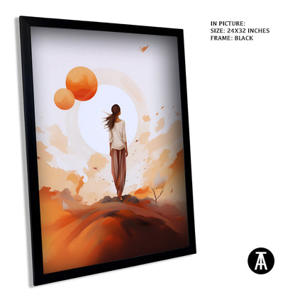 Artwork in Metal Earling Silver Frame