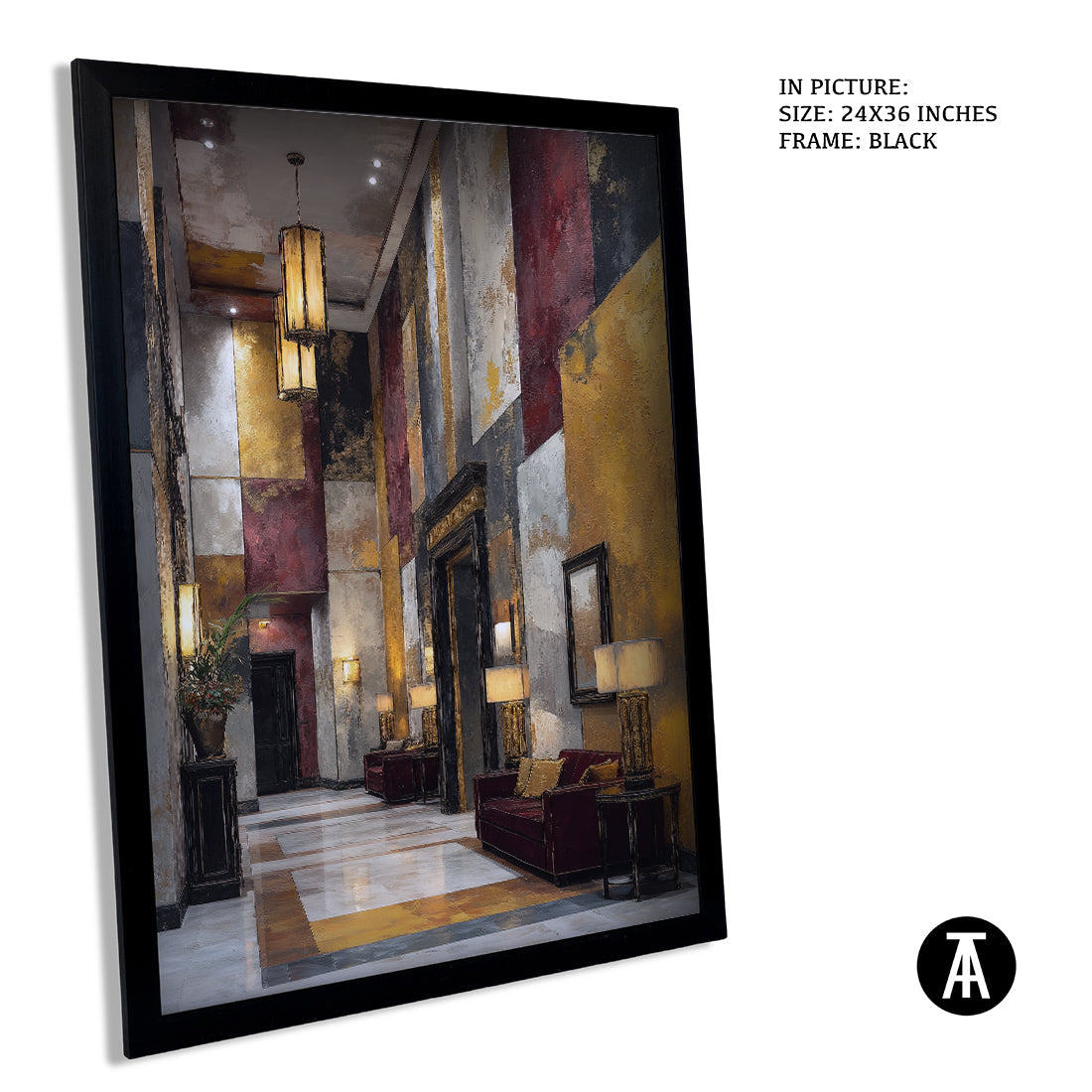 Artwork in Metal Earling Silver Frame