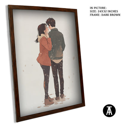 Artwork in Metal Champagne Gold Frame