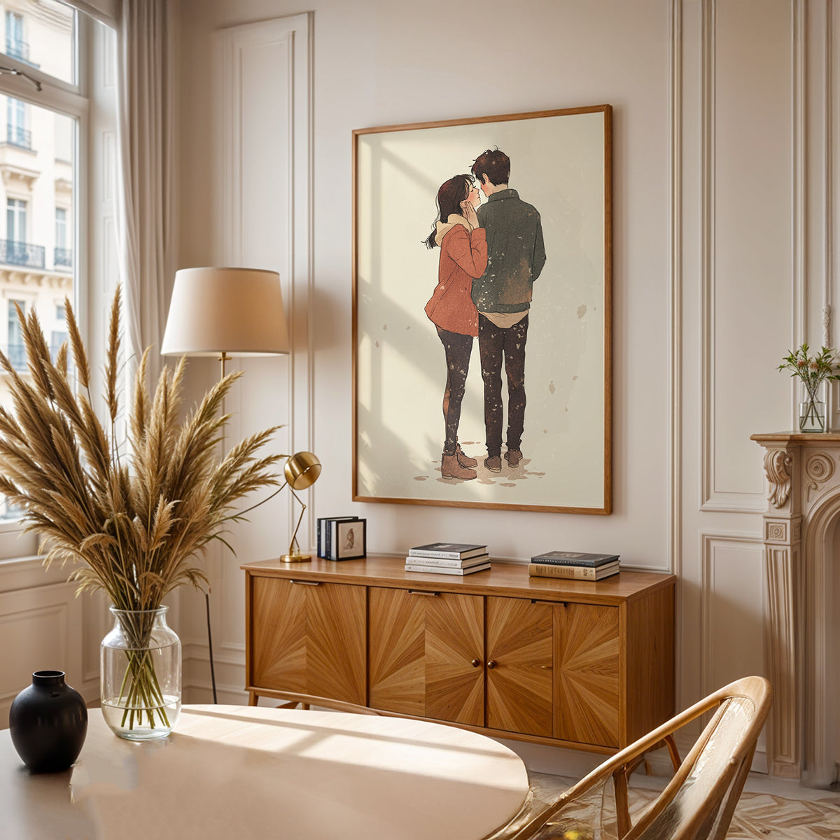 Minimalist Painting in a Lifestyle Setting