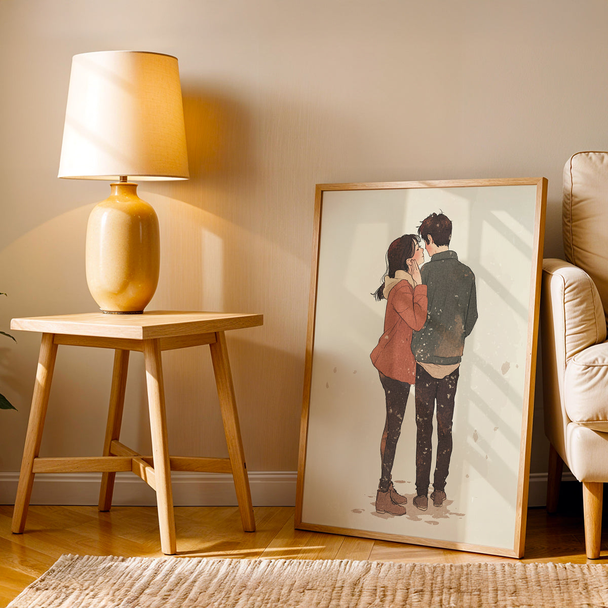 Minimalist Artwork in a Lifestyle Setting