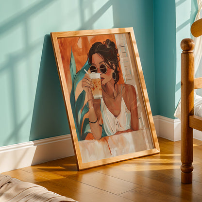 Praha Bohemian Artwork in a Lifestyle Setting