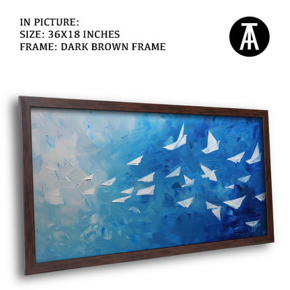 Artwork in Metal Champagne Gold Frame