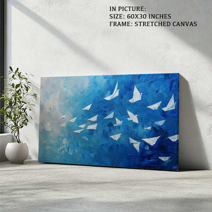 Artwork in Natural Wood Frame