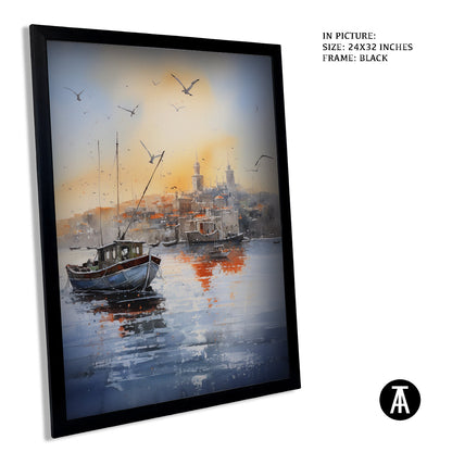 Sample Artwork in Black Frame