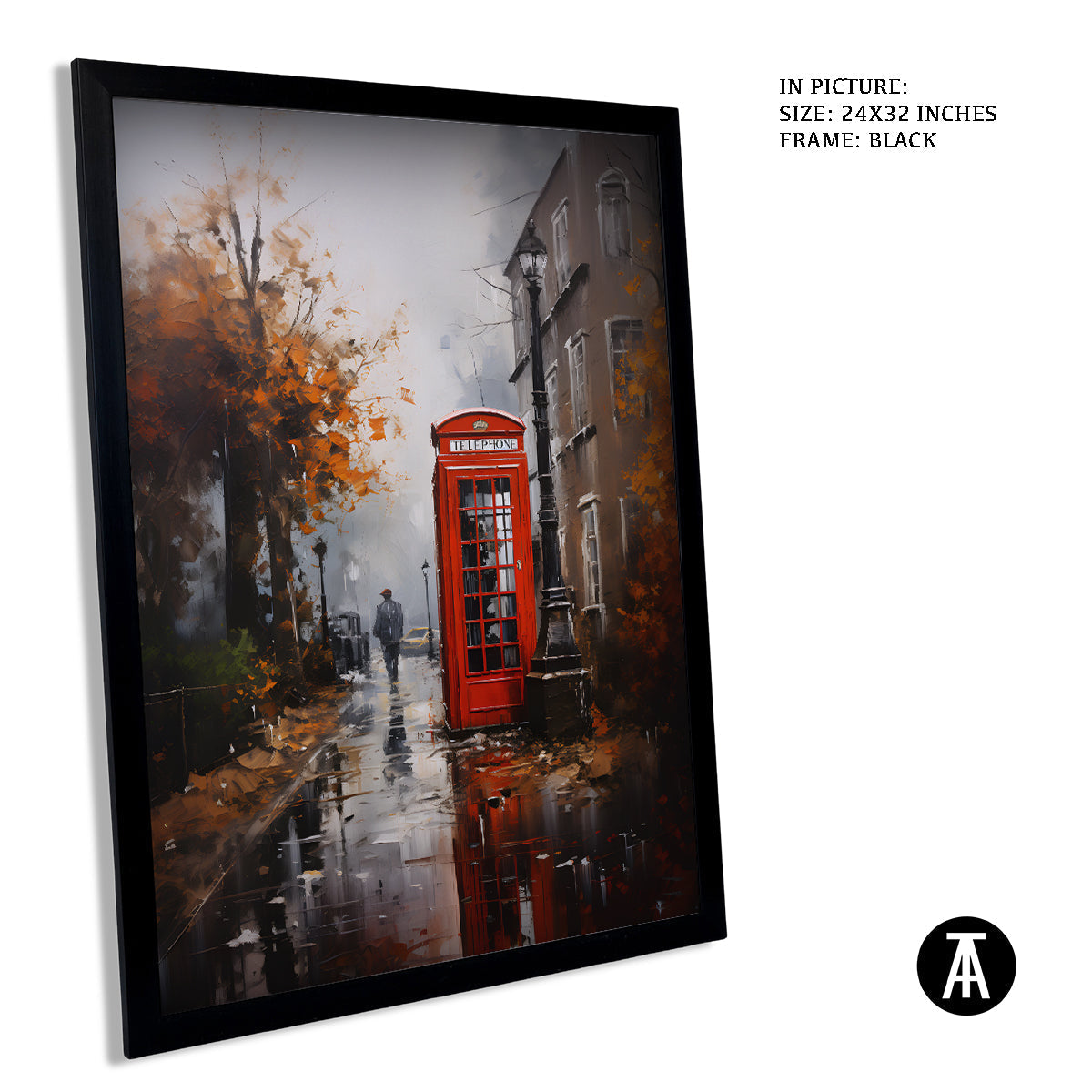 Sample Artwork in Black Frame