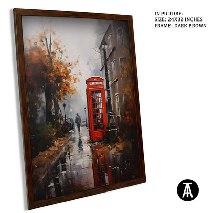 Sample Artwork in Dark Brown Frame