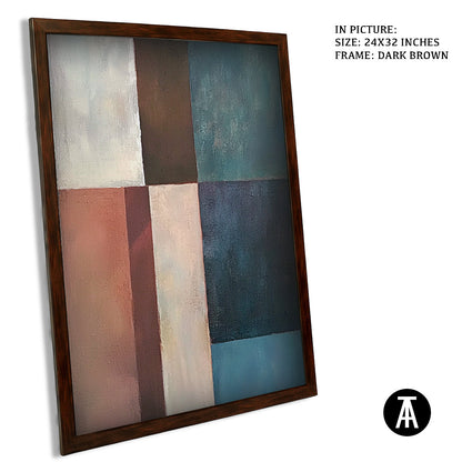 Sample Artwork in Dark Brown Frame
