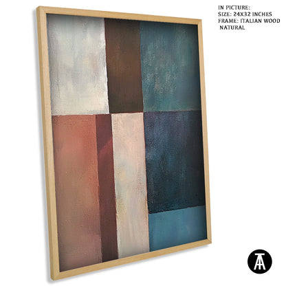 Sample Artwork in Italian Wood Framing Natural