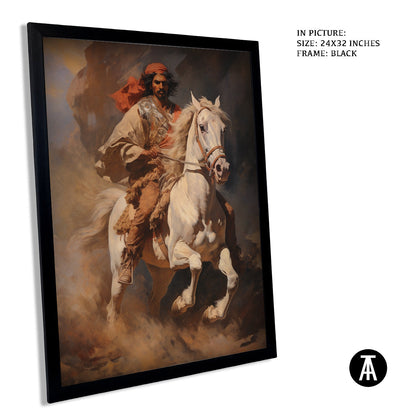 Artwork in Metal Earling Silver Frame
