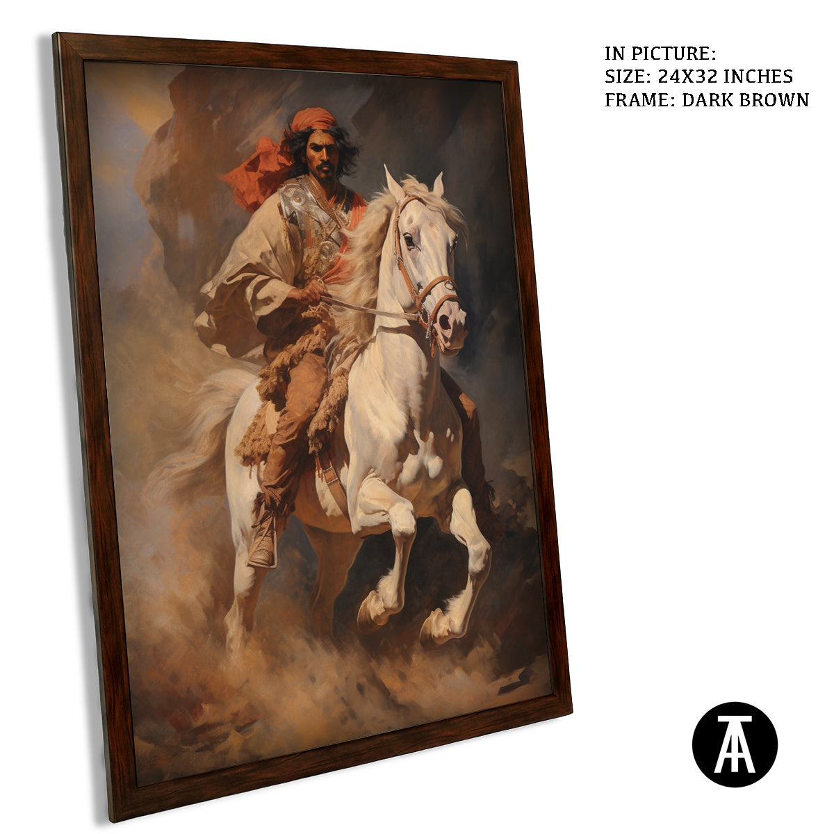 Artwork in Metal Champagne Gold Frame