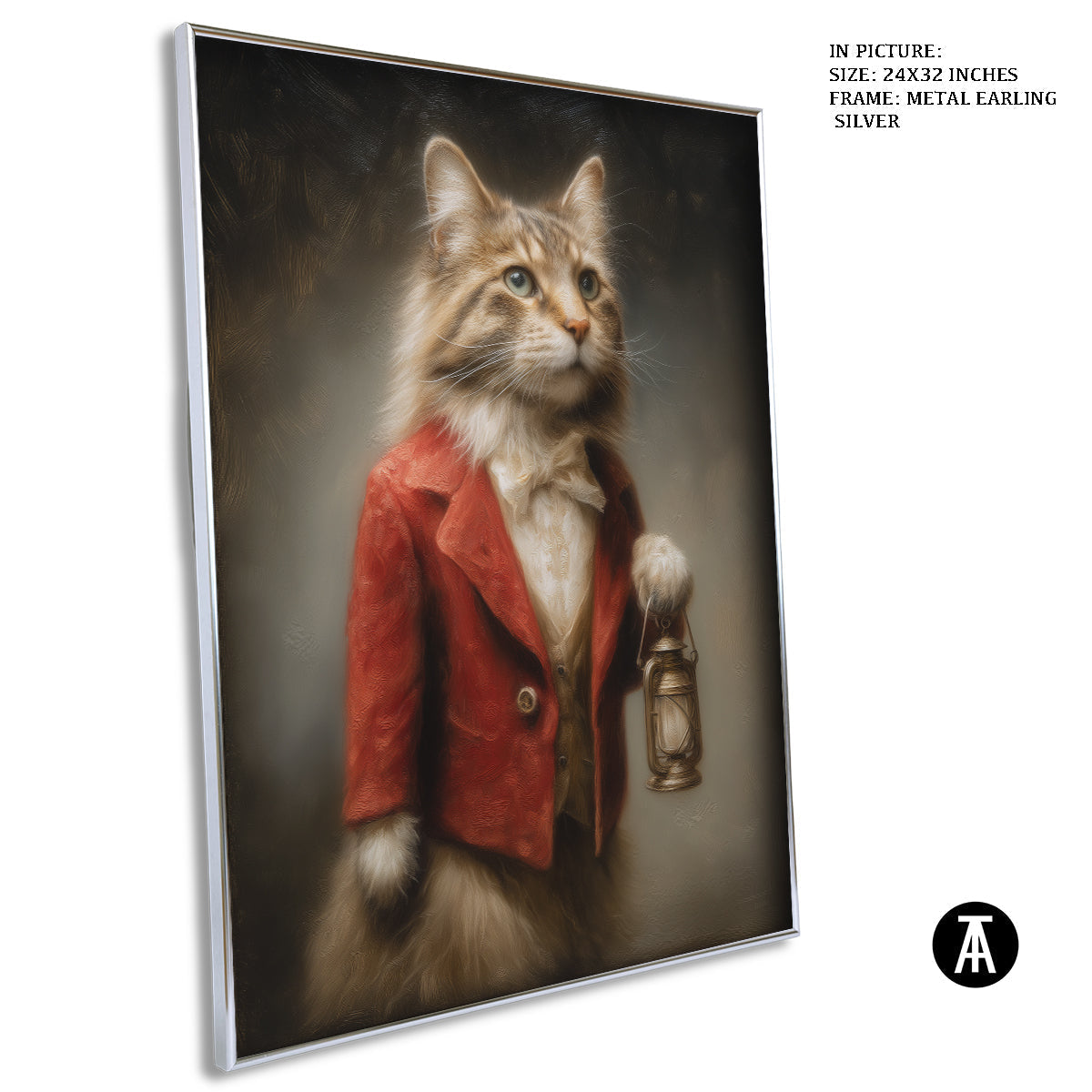 Artwork in Metal Earling Silver Frame