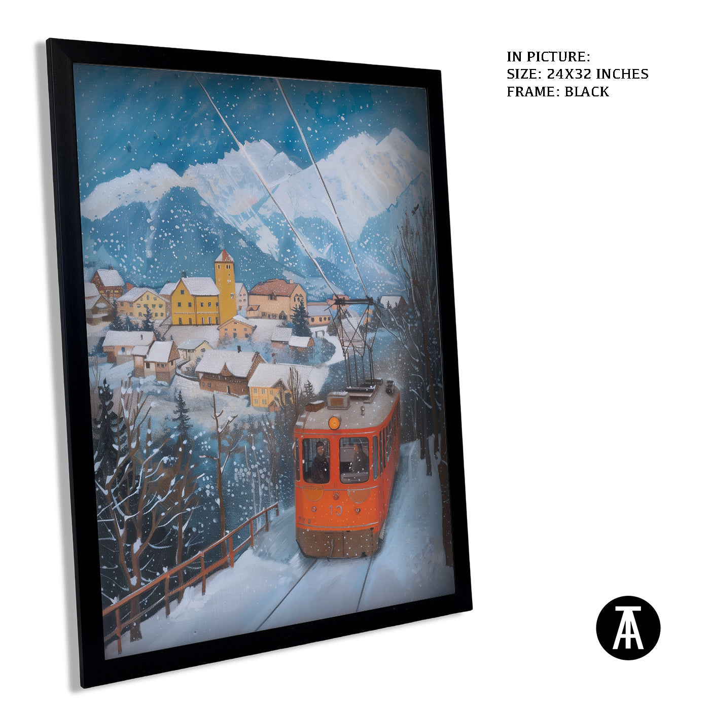 Artwork in Metal Earling Silver Frame