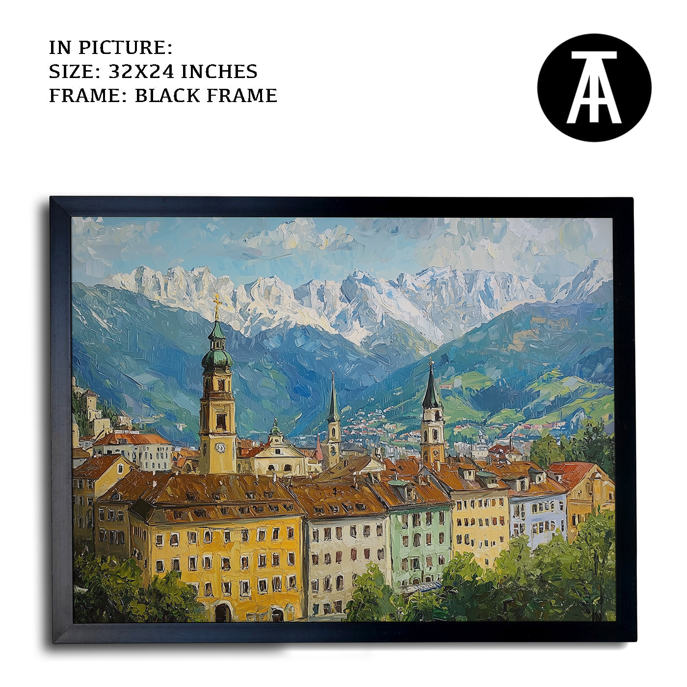 Artwork in Metal Earling Silver Frame