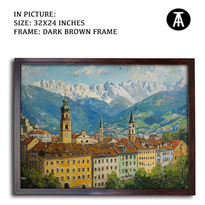 Artwork in Metal Champagne Gold Frame