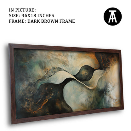 Artwork in Metal Champagne Gold Frame