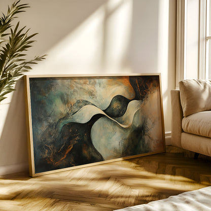 Modern Art Painting in a Lifestyle Setting
