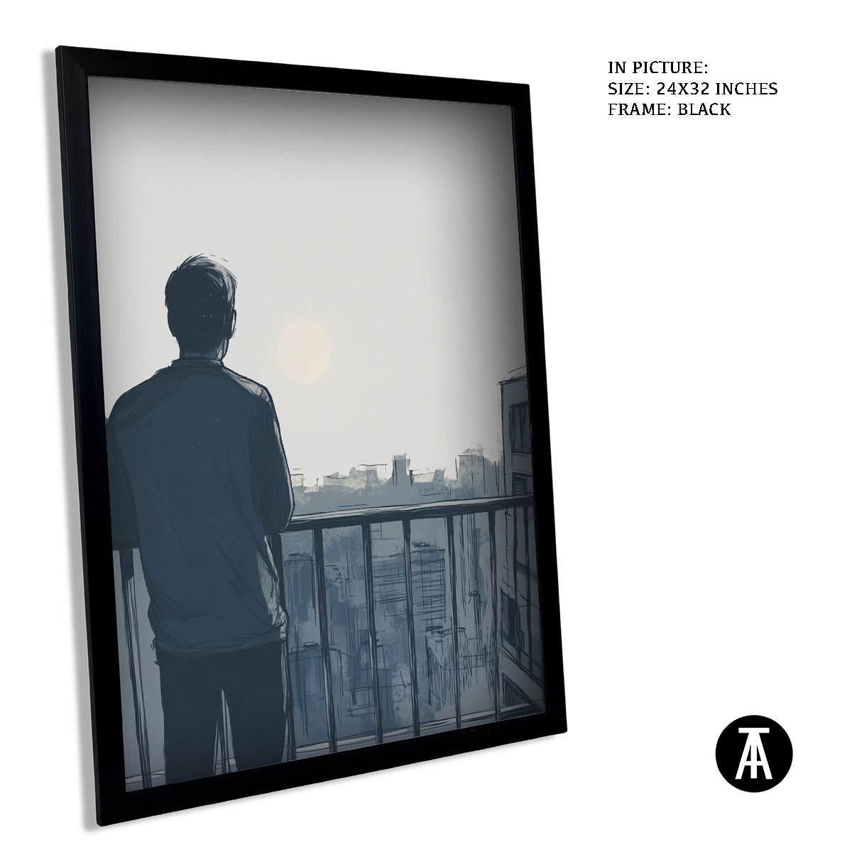 Artwork in Metal Earling Silver Frame
