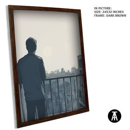Artwork in Metal Champagne Gold Frame