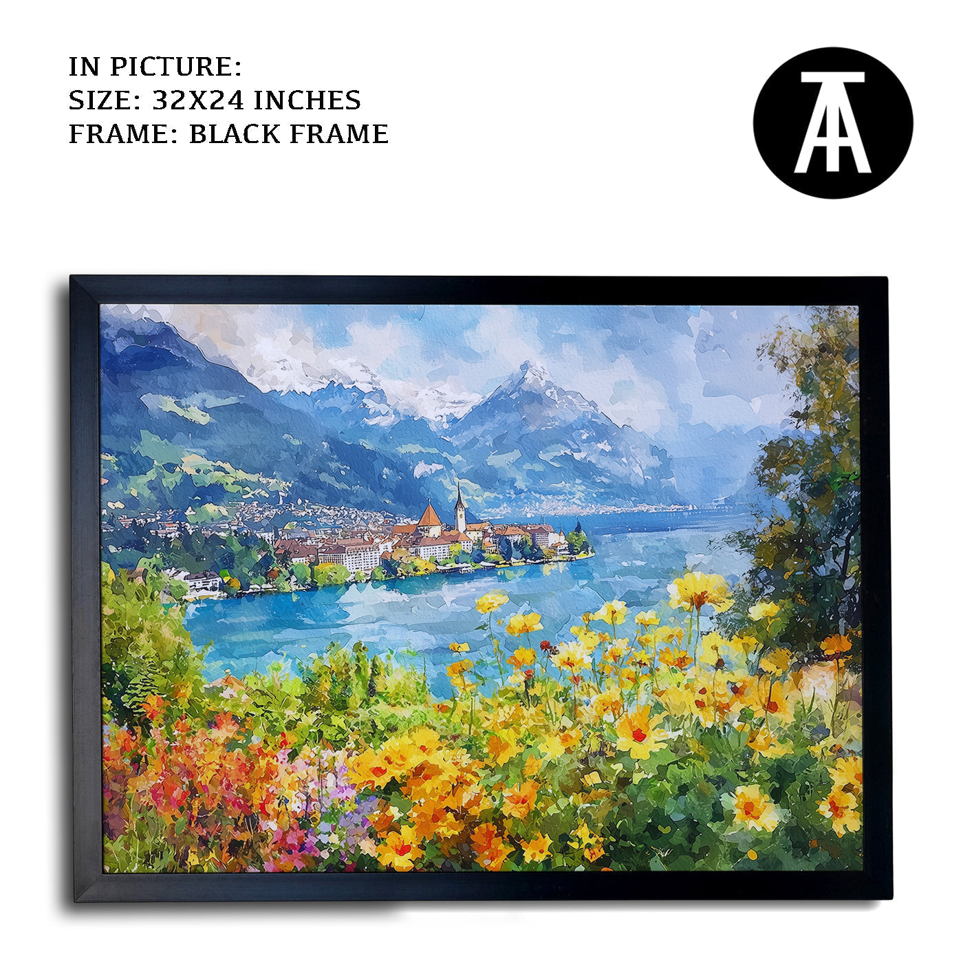 Artwork in Metal Earling Silver Frame