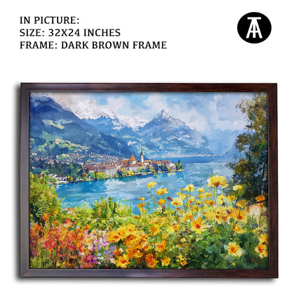 Artwork in Metal Champagne Gold Frame
