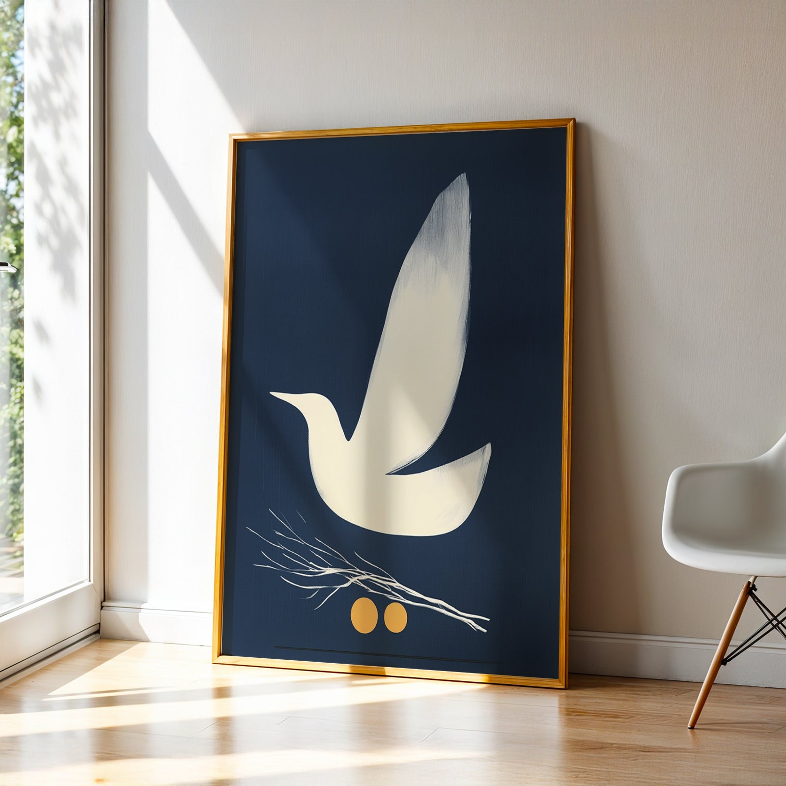 Abstract Art in a Lifestyle Setting Inverted Peace by NYC Abstract