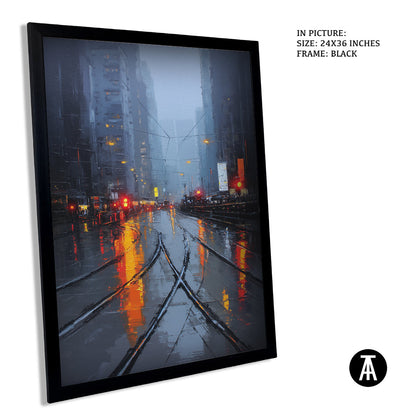 Artwork in Metal Earling Silver Frame