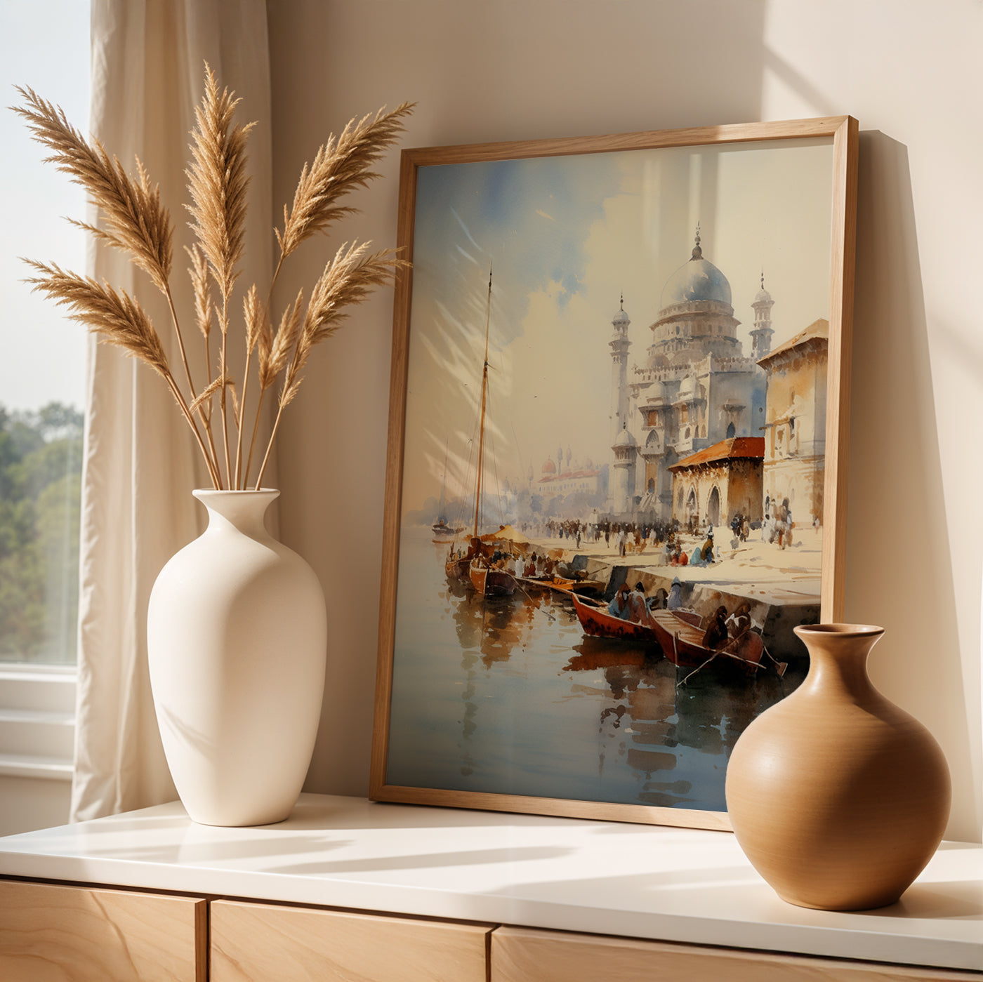 Istanbul Painting in a Lifestyle Setting