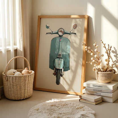 Boho Art Painting in a Lifestyle Setting