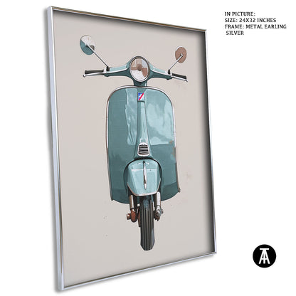 Artwork in Metal Earling Silver Frame