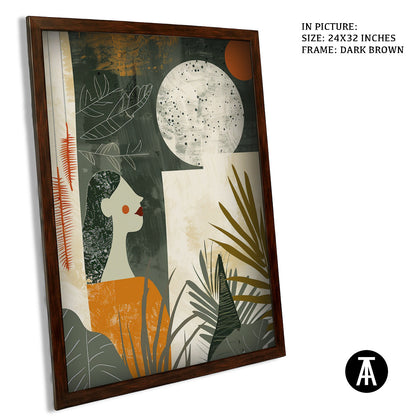 Artwork in Metal Champagne Gold Frame