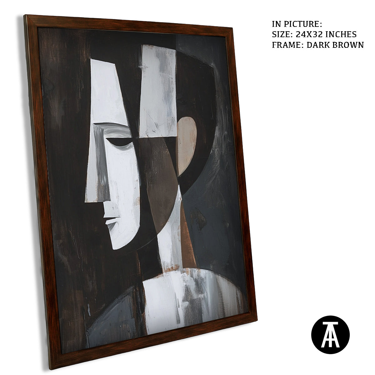 Artwork in Metal Champagne Gold Frame