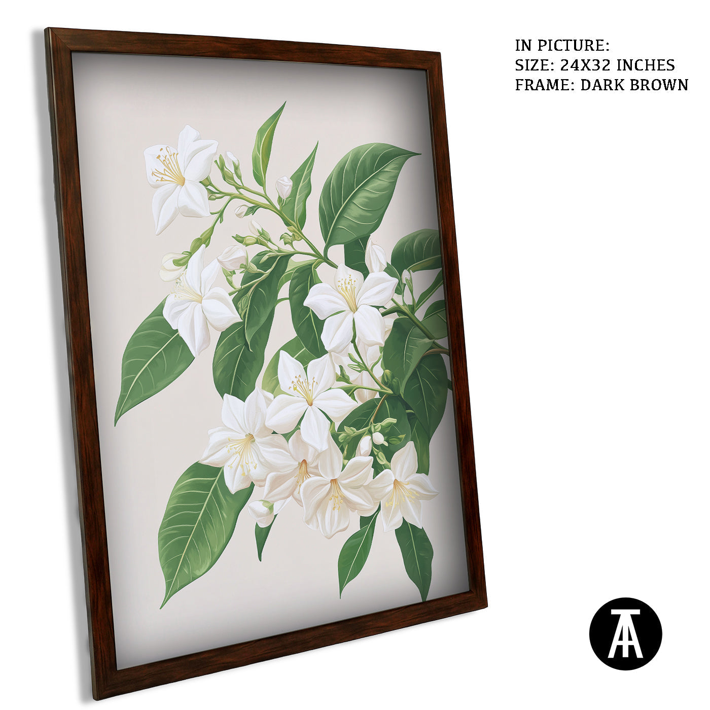 Artwork in Metal Champagne Gold Frame
