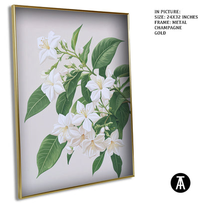 Artwork in Light Brown Frame