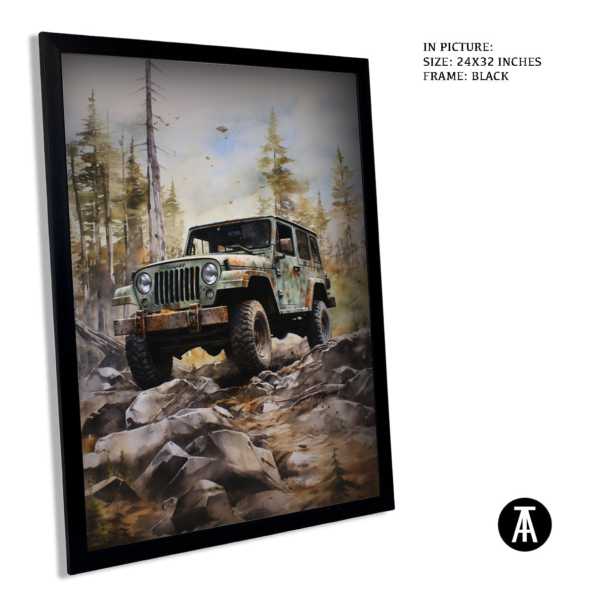 Artwork in Metal Earling Silver Frame