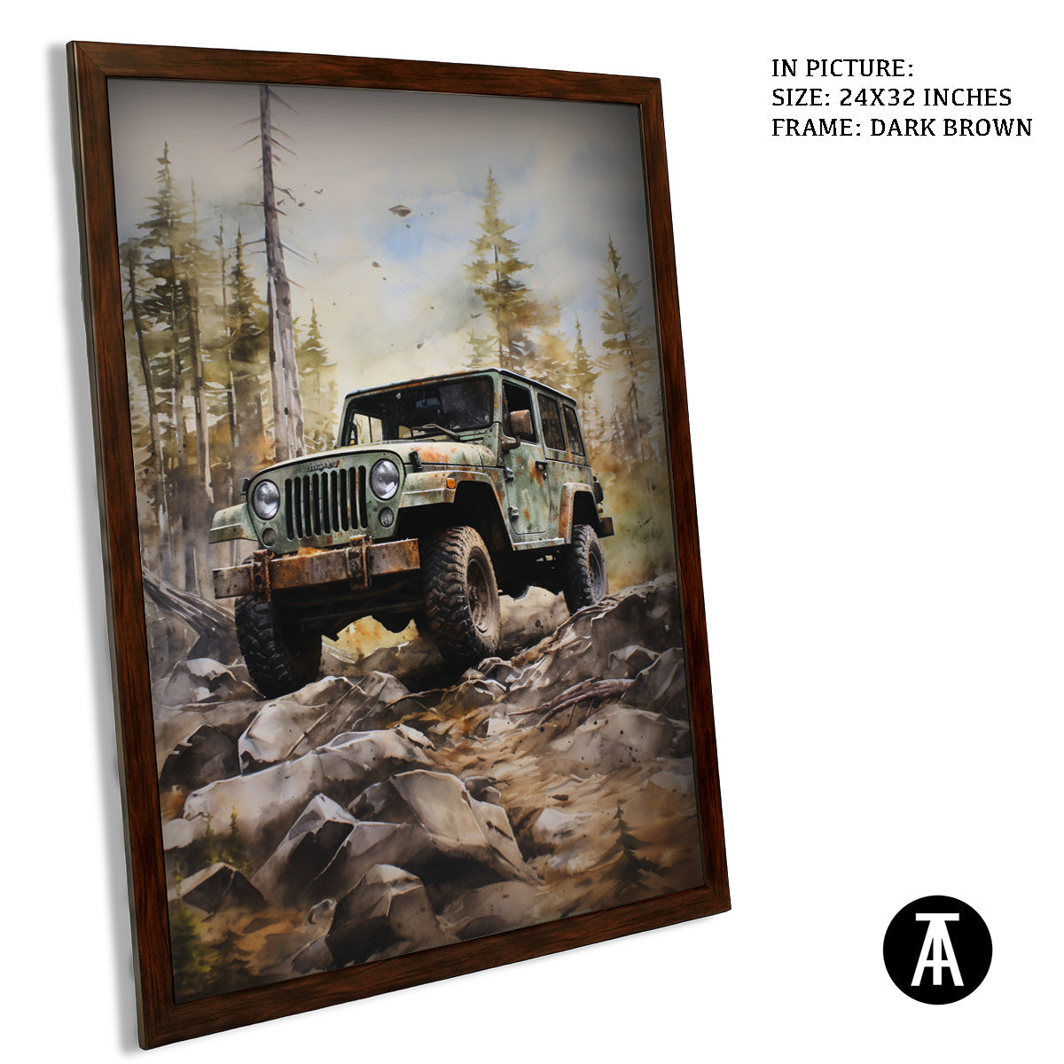 Artwork in Metal Champagne Gold Frame