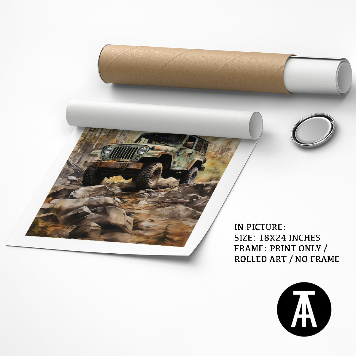 Artwork as Print Only or Rolled Art