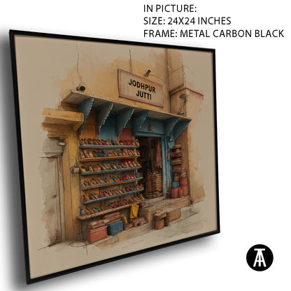 Artwork in Carbon Black Meta Frame