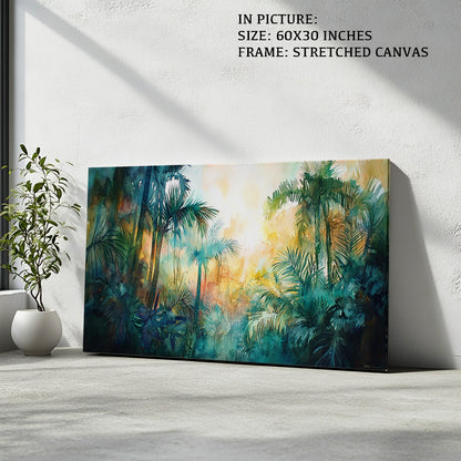 Artwork in Natural Wood Frame