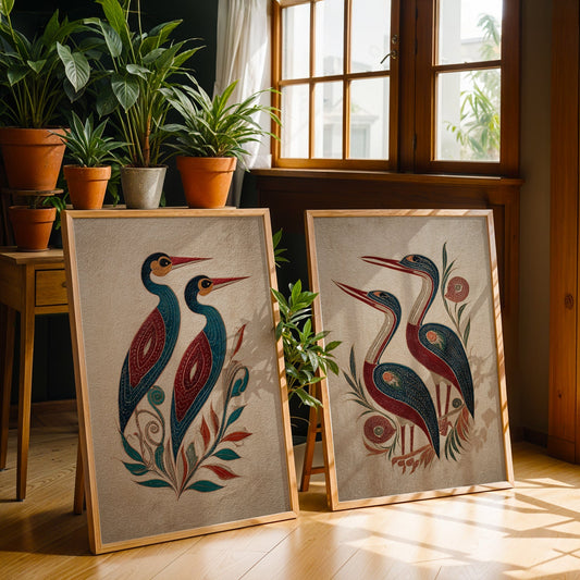 Heritage Indian Painting in a Lifestyle Setting