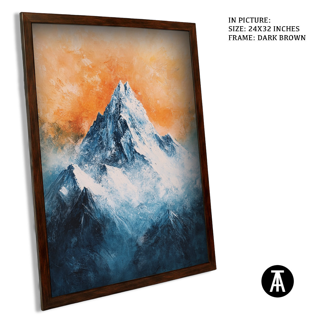 Artwork in Metal Champagne Gold Frame