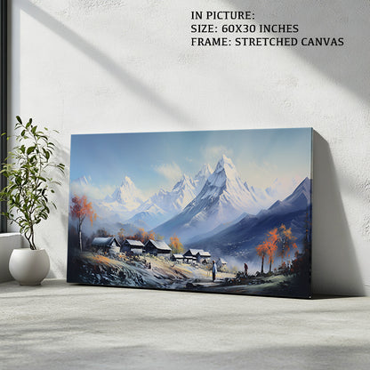 Artwork in Natural Wood Frame
