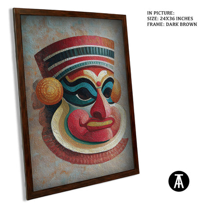 Artwork in Dark Brown Frame